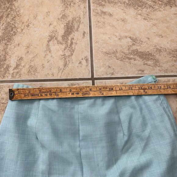 VTG Pendleton High Rise Straight 100% Wool Dress Pants Size 12 Light Blue - Picture 4 of 9